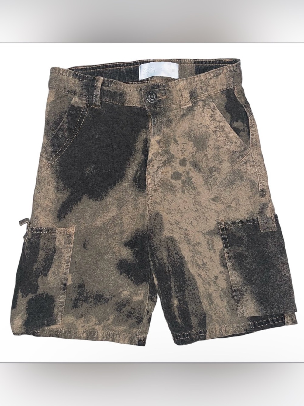 Zara toddler Cargo Shorts in Black and Brown - Unbranded